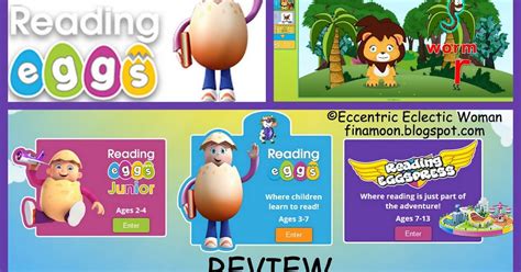 Eccentric Eclectic Woman: Reading Eggs Online Learning Games Review