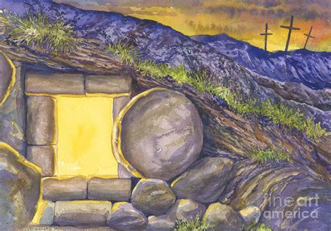 Jesus Empty Tomb Painting at PaintingValley.com | Explore collection of ...