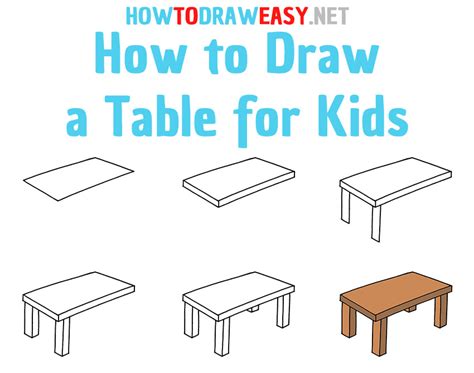 How to Draw a Table for Kids - Draw for Kids