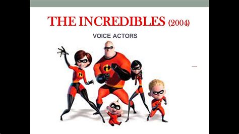 THE INCREDIBLES VOICE ACTORS - YouTube