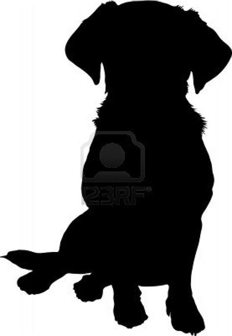 Dog Silhouette Sitting at GetDrawings | Free download