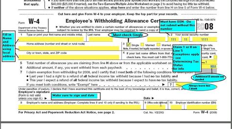 W 4 Deductions Worksheet - Studying Worksheets