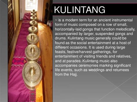 Muslim Mindanao Instruments