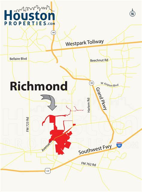 Map Of Richmond Texas - Draw A Topographic Map