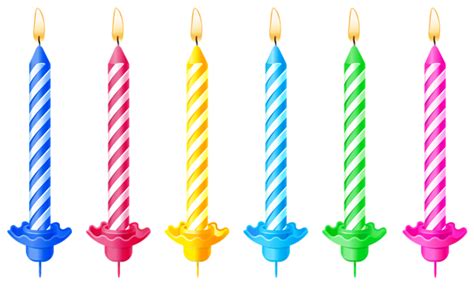 Birthday Candles PNG Clipart Picture | Birthday candles, Candle clipart ...