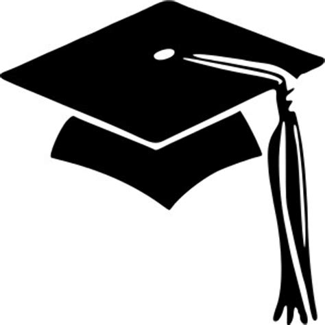 Black Graduation Cap SVG