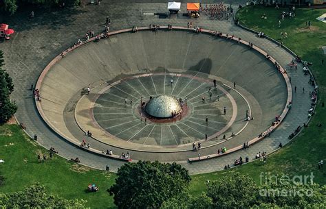 International Fountain Seattle Center Aerial Photograph by David ...