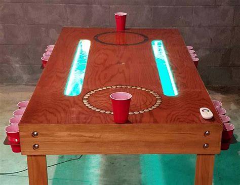 Custom Beer Pong Table furniture drinking game gaming