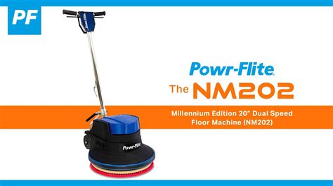 Powr-Flite 20” Dual Speed Floor Machine - YouTube