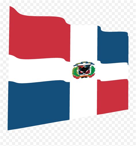 Dominican Republic Wavy Flag Clipart - Vertical Emoji,Dominican Flag ...