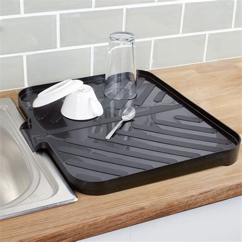 Worktop Drainer Tray - Black | Draining board, Sink, Bookshelves diy