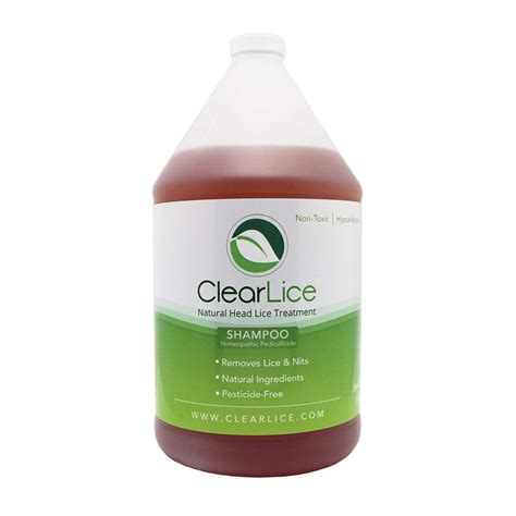 Clearlice Gallon Size Lice Treatment Shampoo - Natural and Effective ...