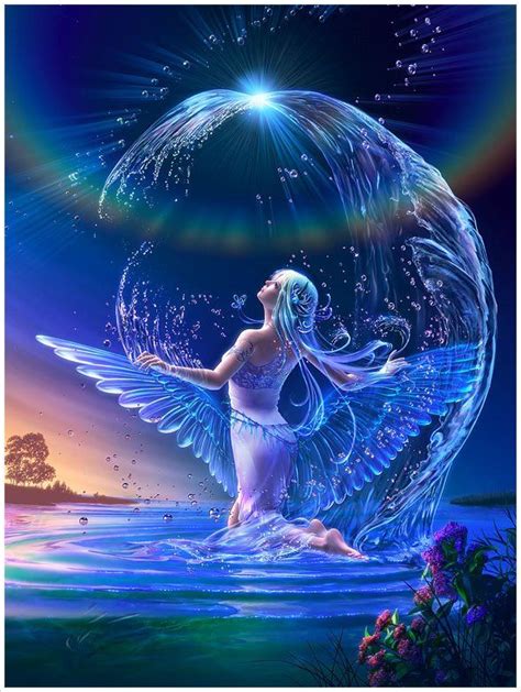 angel in the water | Water fairy, Beautiful fantasy art, Fantasy art