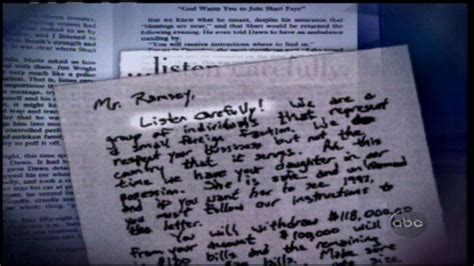 9/27/1998: Experts Dissect JonBenet Ramsey Ransom Note Video - ABC News