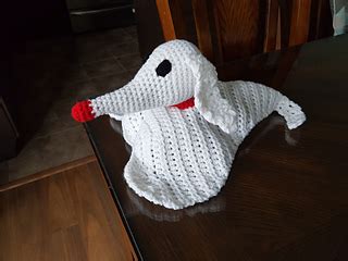 Ravelry: Zero the ghost dog plush pattern by Les Tuques De Stephanie