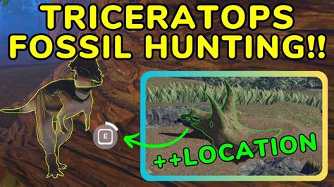 HOW I GOT THE RAREST TRICERATOPS FOSSIL (10K) ++ LOCATION | Prior ...