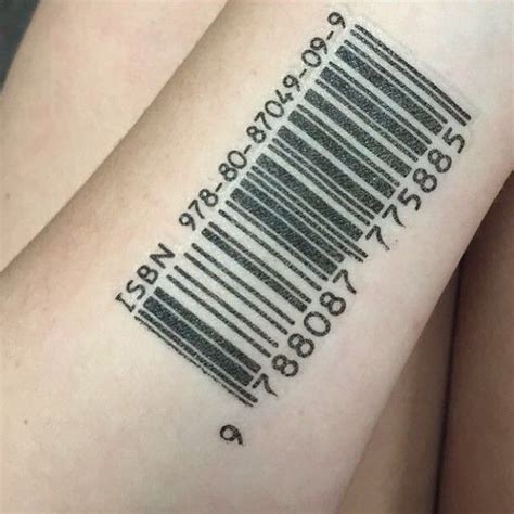 20 Graphic Barcode Tattoo Meanings - Placement Ideas Check more at http ...