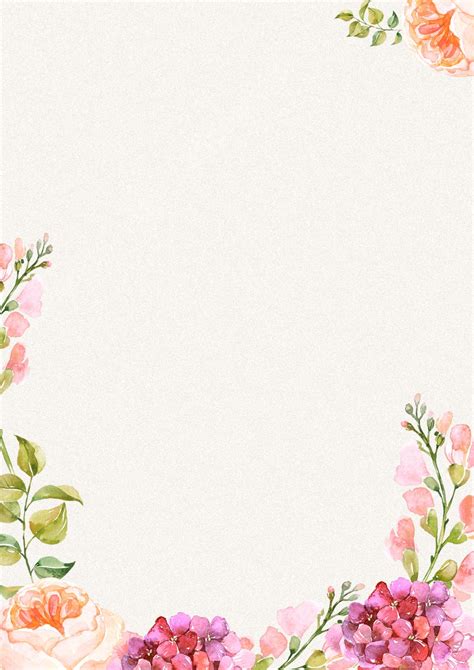 Watercolor Flower Border Images | Best Flower Site