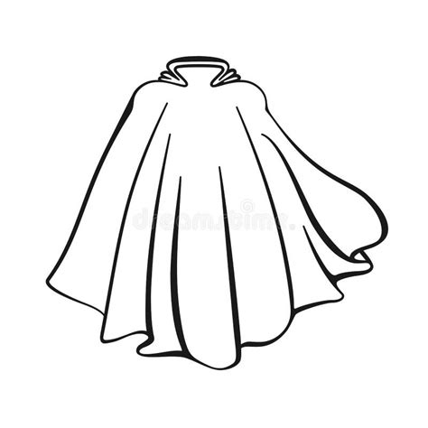 Superhero Cape Vector Icon stock vector. Illustration of fabric - 218967698