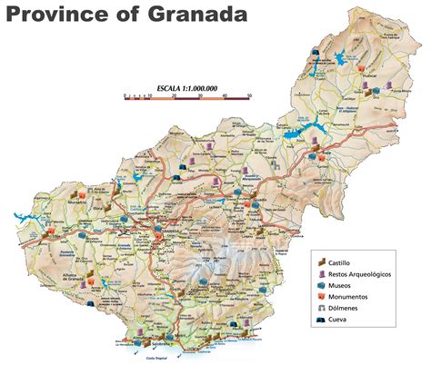 Province of Granada map