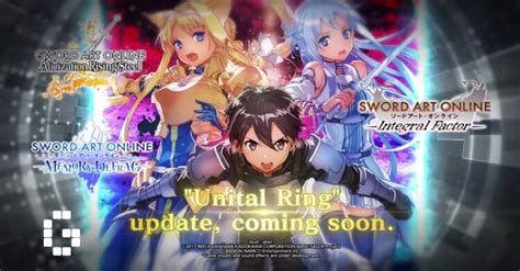 Unital Ring is coming to Sword Art Online (SAO) mobile games - GamerBraves