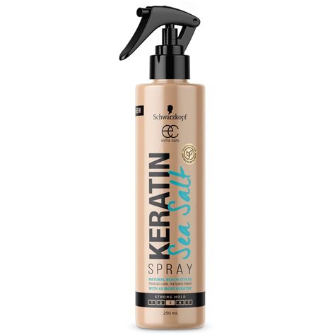 Schwarzkopf Extra Care Styling Keratin Sea Salt Hair Spray 250ml | BIG W