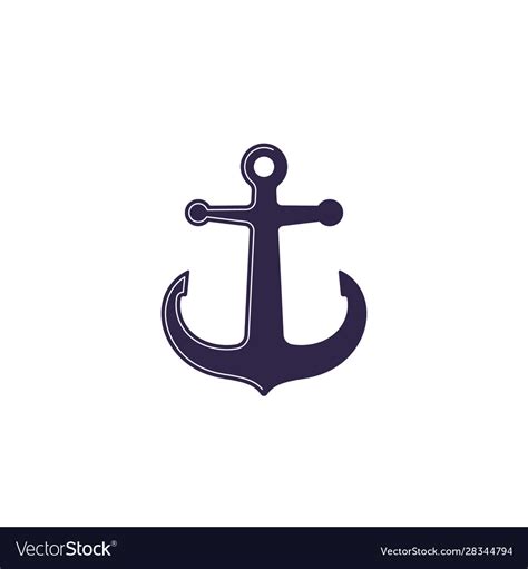 Anchor symbol Royalty Free Vector Image - VectorStock