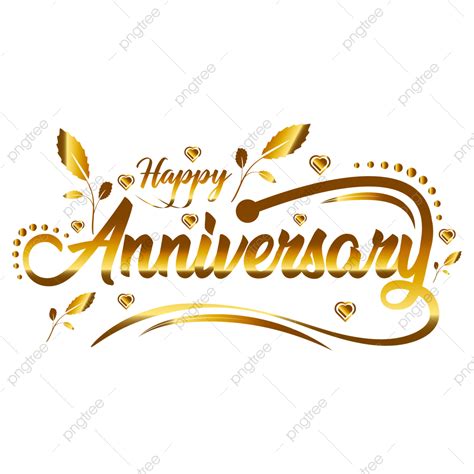 Golden Wedding Anniversary Vector Design Images, Happy Anniversary ...