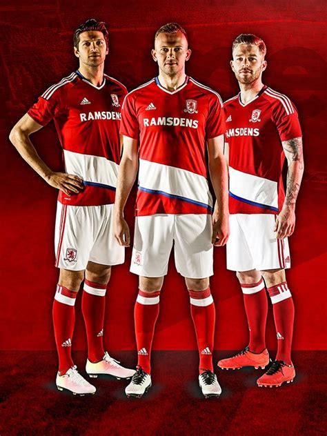 Middlesbrough 16-17 Premier League Kits Released - Footy Headlines