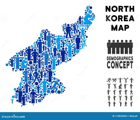 People North Korea Map stock vector. Illustration of korea - 119832858