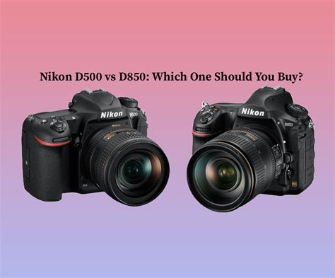 Nikon D500 vs D850: Which One Should You Buy?