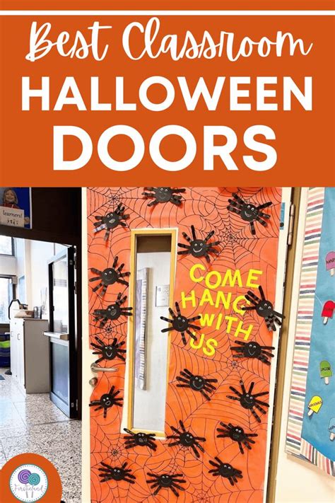 halloween door decorations with the words best classroom halloween ...