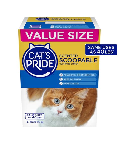 Cats Pride Cat LitterScoopable, Scented Lightweight Clumping Litter ...