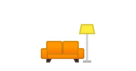 🛋️ Couch And Lamp Emoji