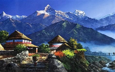 Excited to share the latest addition to my #etsy shop: Mount Annapurna ...