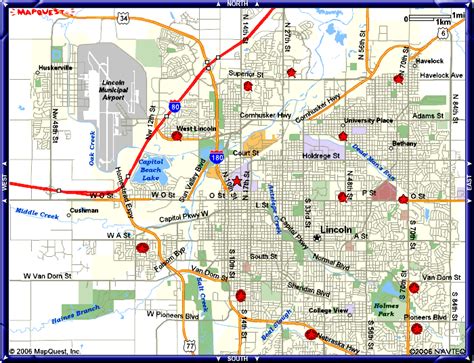 Map of Lincoln Nebraska - TravelsMaps.Com