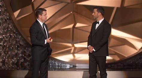 Matt Damon Confronts Jimmy Kimmel After Emmys Loss