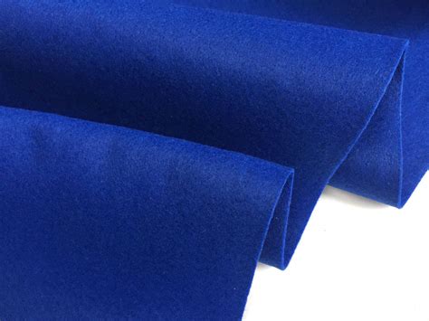 ROYAL BLUE Felt Fabric Material Craft Plain Colours Polyester -102cm ...