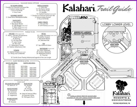 Kalahari Resort Kalahari Wisconsin Dells Map Map : Resume Examples