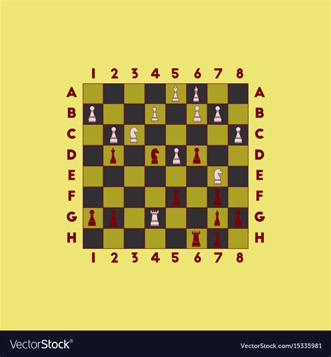 Various chess position Royalty Free Vector Image