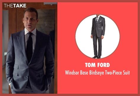 Harvey Specter's Gray Tom Ford Windsor Base Birdseye Two-Piece Suit ...