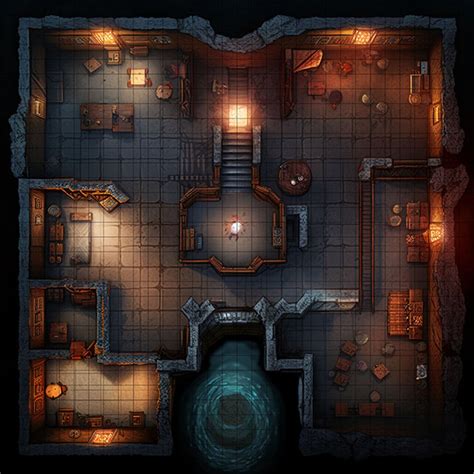 Cellar Battle Map, Dnd Battle Map, D&D, Battlemap, Dungeons and Dragons ...