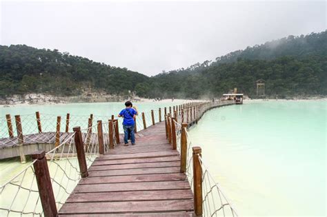 Kawah Putih or White Crater in Ciwidey, Bandung, West Java, Indonesia ...