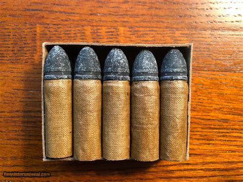 Sharps .52 Cal. Civil War Cartridges: original Box Of Ten