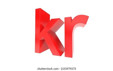 Norwegian Krone Currency Symbol Norway Red Stock Illustration ...