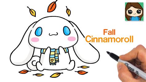 How to Draw Cinnamoroll Enjoying Fall Leaves | Sanrio - YouTube