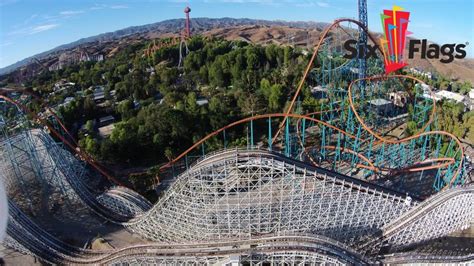 Six Flags Magic Mountain theme park in Valencia California - 8/31/14 ...