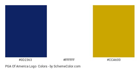 PGA Of America Logo Color Scheme » Brand and Logo » SchemeColor.com