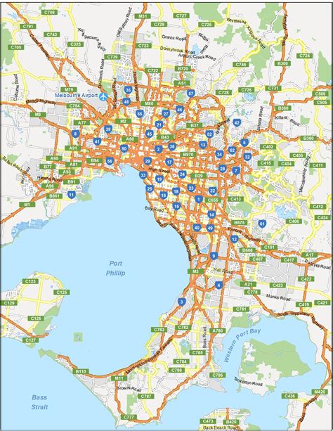 Map of Melbourne, Australia - GIS Geography