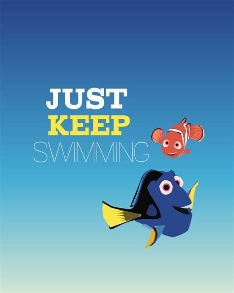 finding nemo just keep swimming.. funny dory.. instant